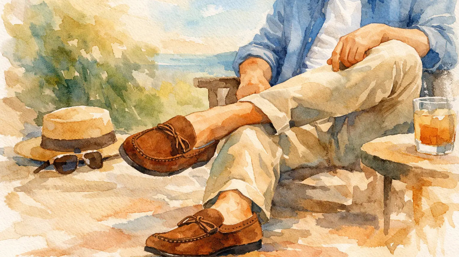 Mocassins homme tenue décontractée: bien les porter