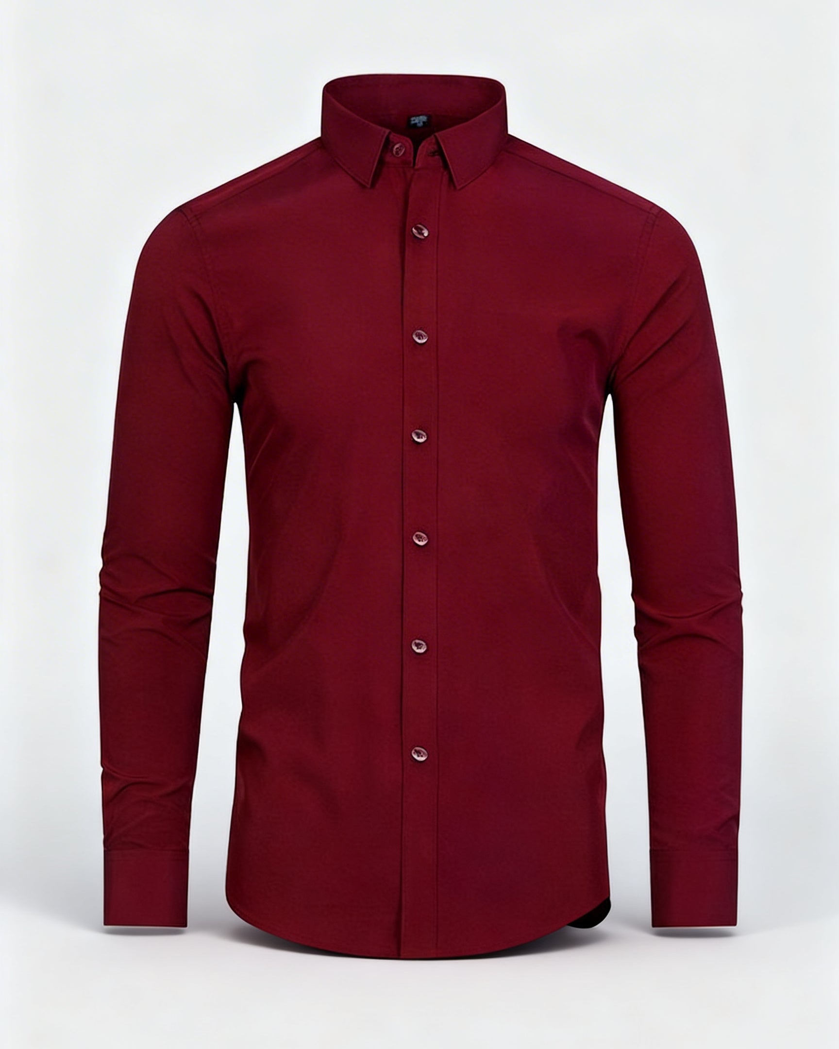 Chemise infroissable homme Bordeaux modèle L'Impeccable couleur intense en Flex-Stretch