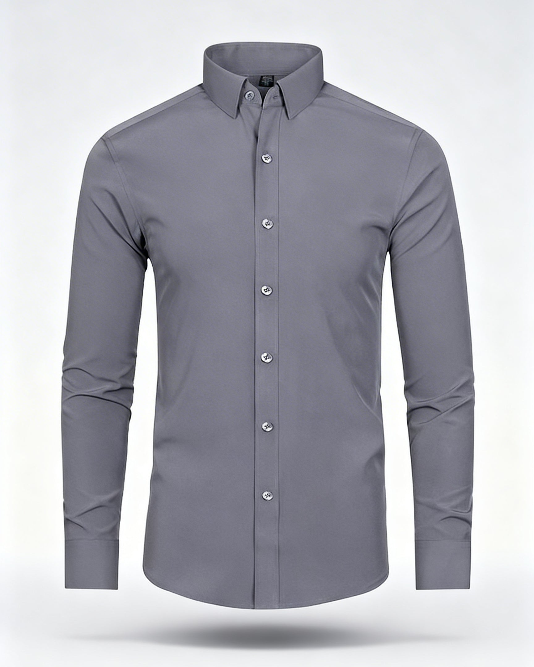 Chemise infroissable homme Gris Anthracite modèle L'Impeccable technologie Flex-Stretch