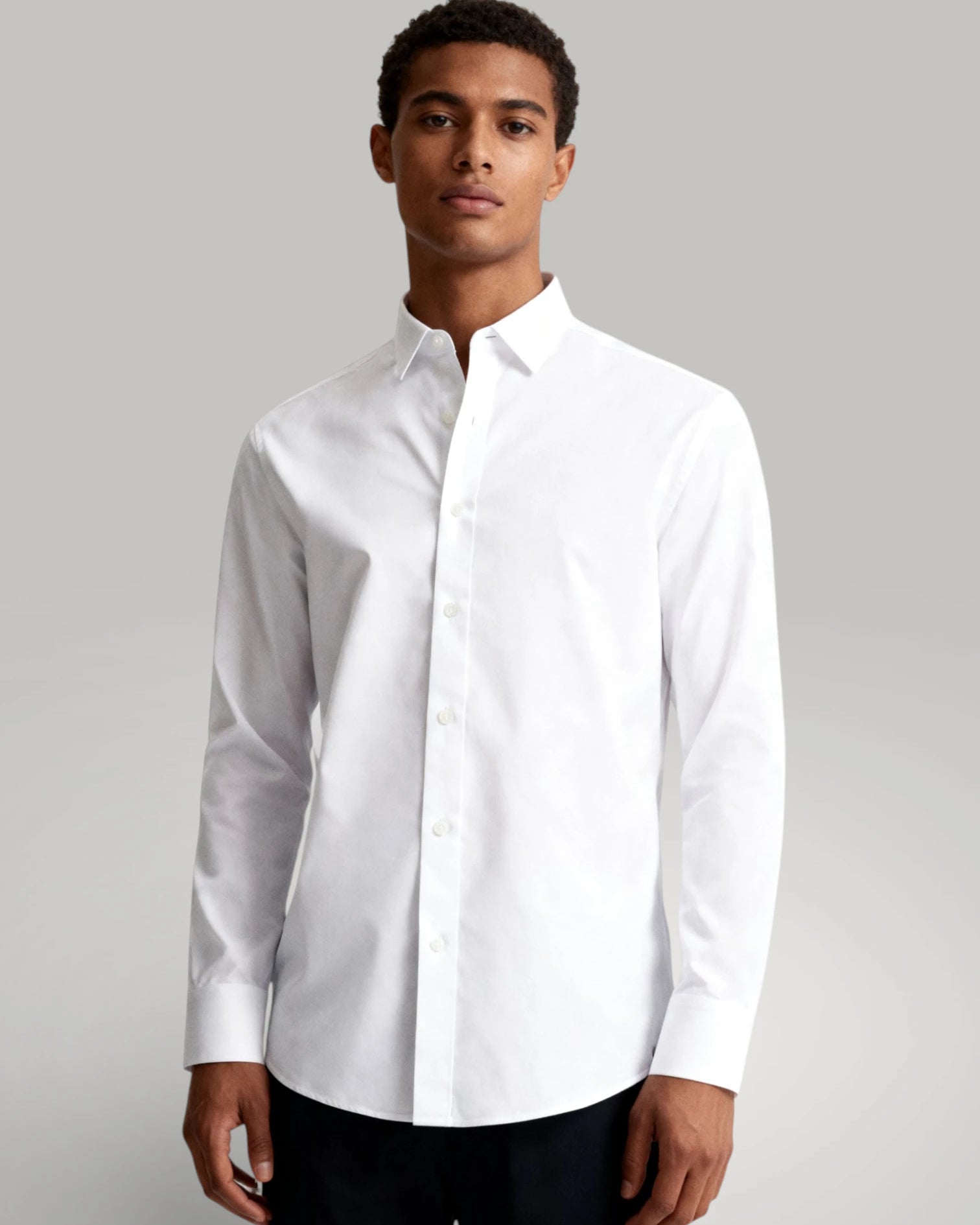 Chemise blanche homme ajustée slim-fit Urbain Couture - Modèle L'Impeccable