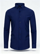 Chemise infroissable homme Bleu Marine modèle L'Impeccable Flex-Stretch Urbain Couture
