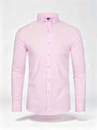 Chemise infroissable homme Rose Poudré modèle L'Impeccable style raffiné sans repassage