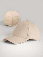 Urbain Couture beige katoenen paardenstaart pet met magnetische sluiting voor comfort en stijl.